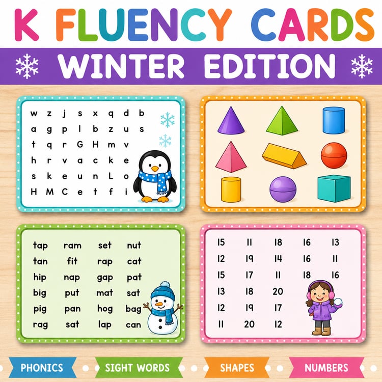 Fluency Fast – Winter | Reading Fluency Practice & Comprehension Activities
