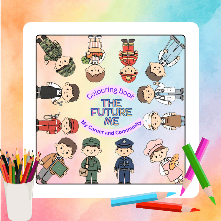 Dream Big. Color Bright. Discover Your Future!    Introduce young learners to exciting careers and the amazing people who help make every community a better place. The Future Me: Career & Community Coloring Book features adorable illustrations that inspir