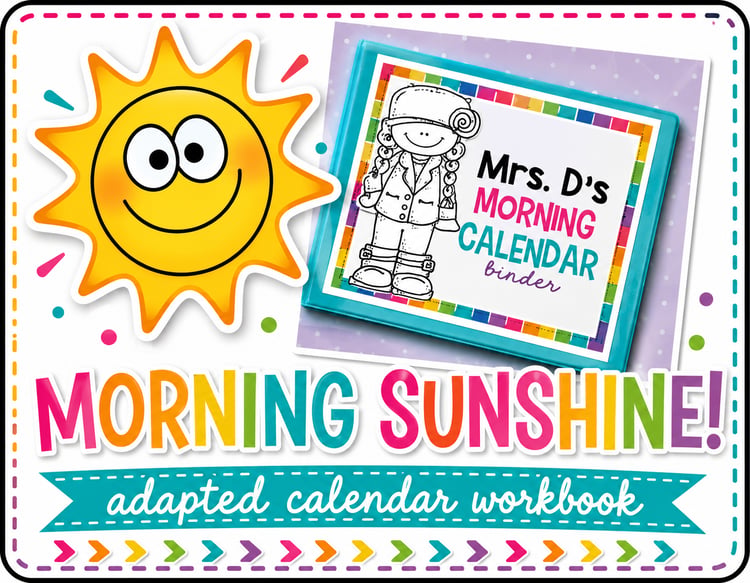 Morning Adapted Work Binder | Adapted Morning Work for Special Education & Special Needs Students