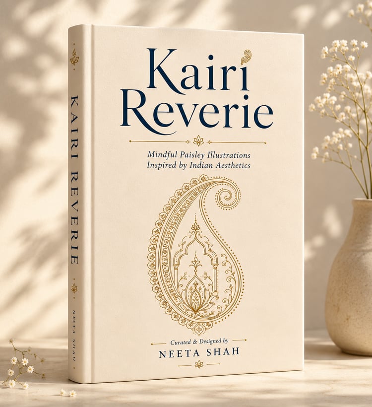Cover of Kairi Reverie featuring a collection of original paisley illustrations