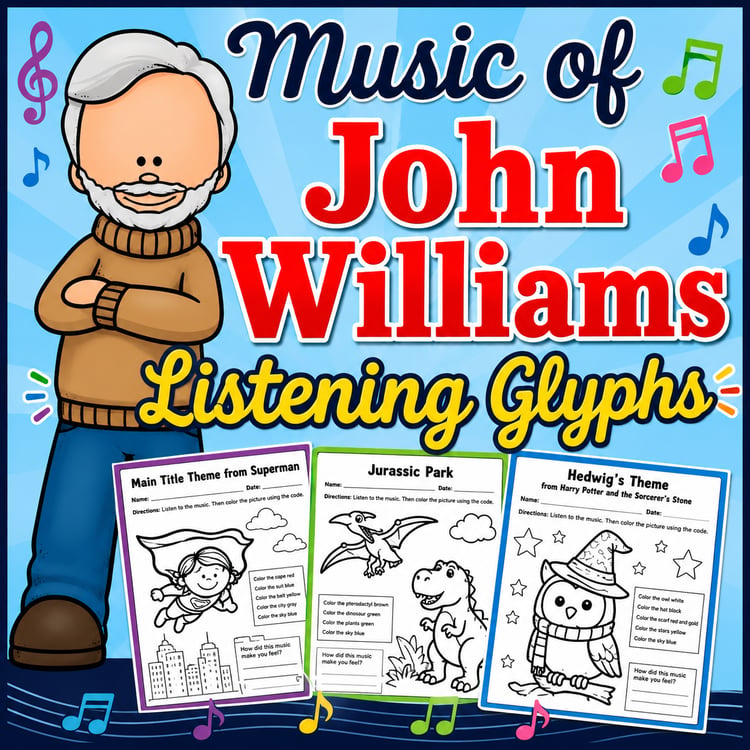 John Williams Listening Glyphs | Music Listening & Composer Study Activity