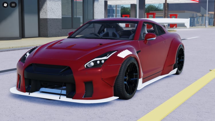Roblox white accent sports car