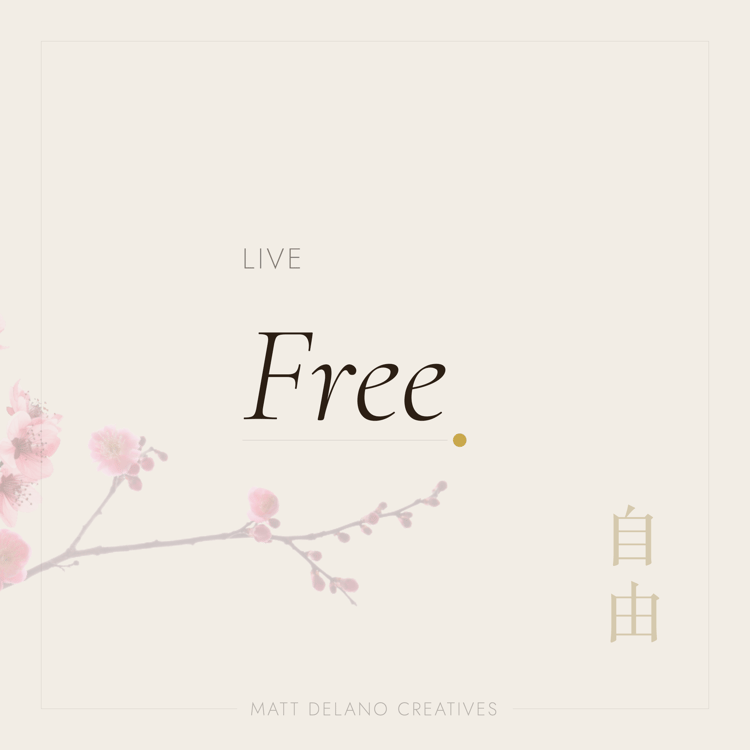 Live Free — Linen | Matt Delano Creatives