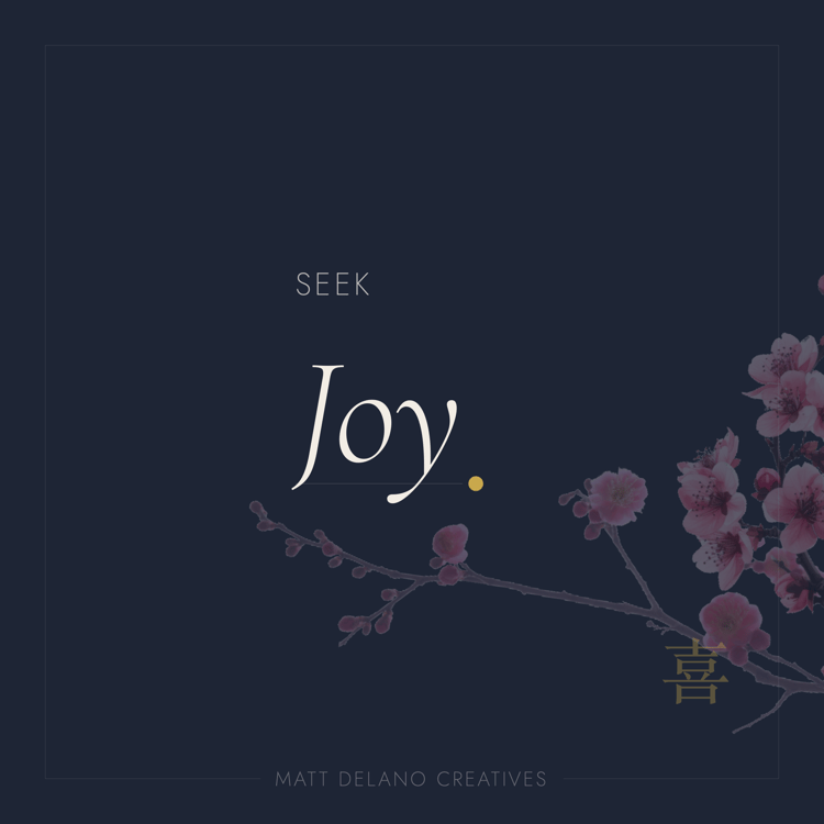 Seek Joy — Navy | Matt Delano Creatives