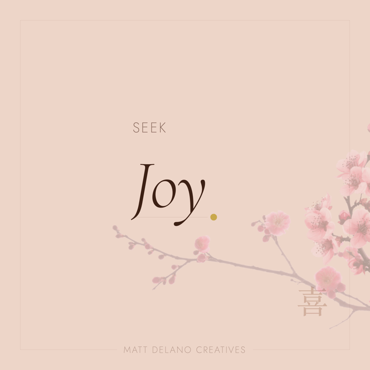 Seek Joy — Warm Blush | Matt Delano Creatives