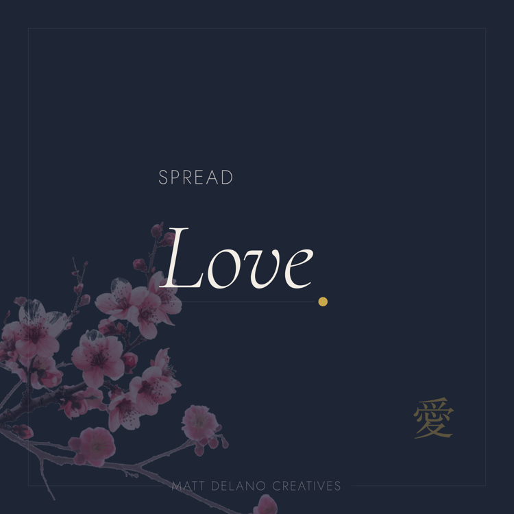 Spread Love — Navy | Matt Delano Creatives