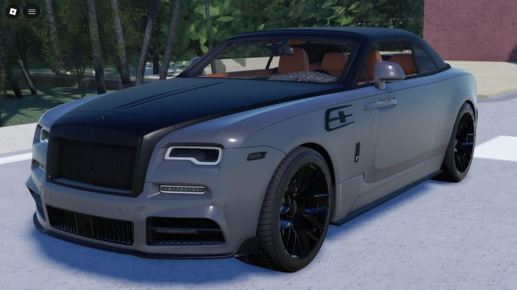 Roblox grey luxury car