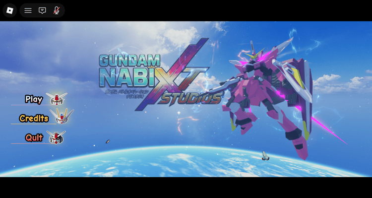 Roblox Gundam menu system