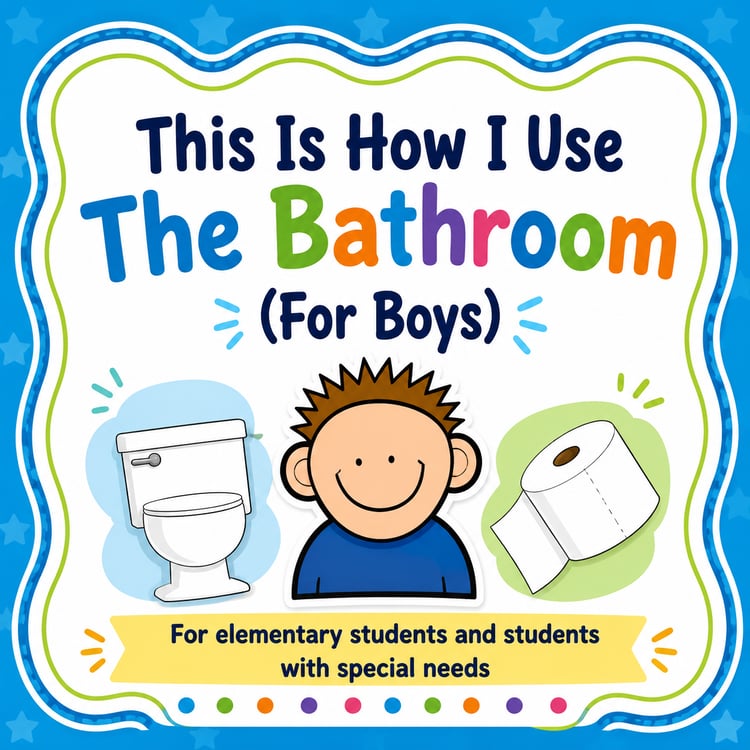This Is How I Use the Bathroom (Boys) | Social Story for Special Needs & Early Elementary