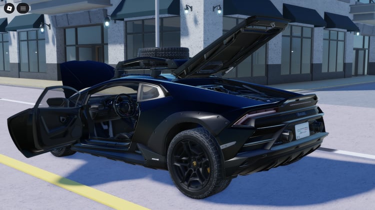 Roblox black supercar