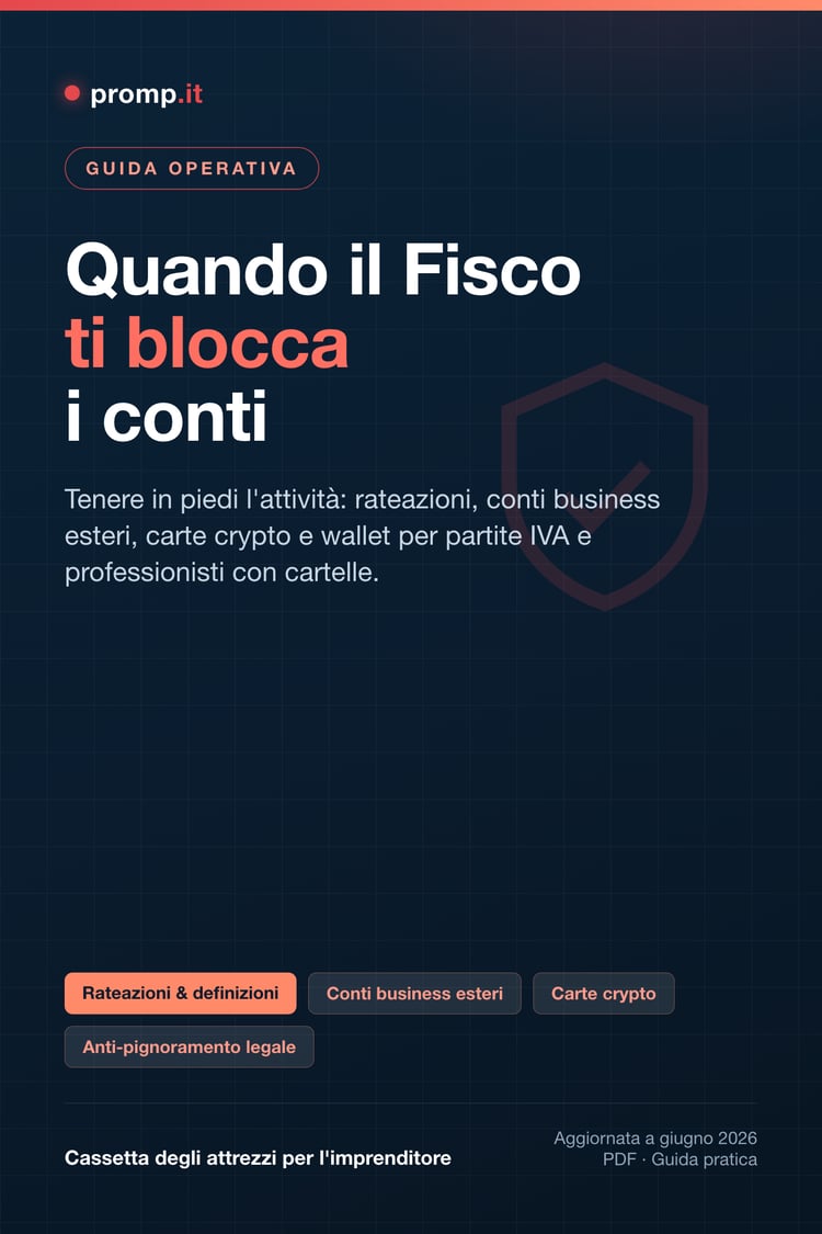 Quando il Fisco ti blocca i conti