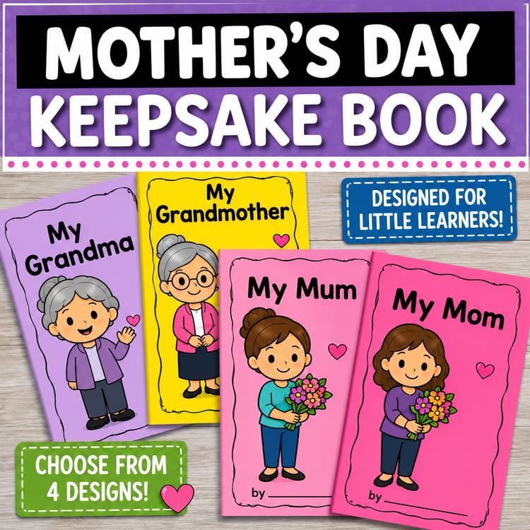 Mother’s Day Gift Craft Activities | All About Mom Questionnaire & Interview Book