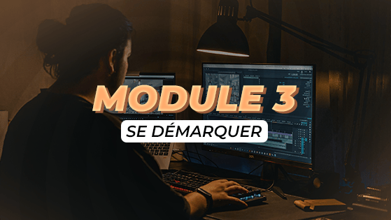 Bannière du dernier module de la formation pour professionnalsier son profil sur le marché en tant que monteur.
