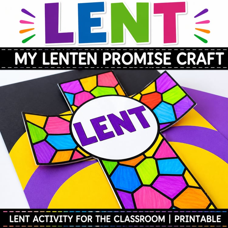 Lent | My Lenten Promise Craft & Catholic Religion Activity