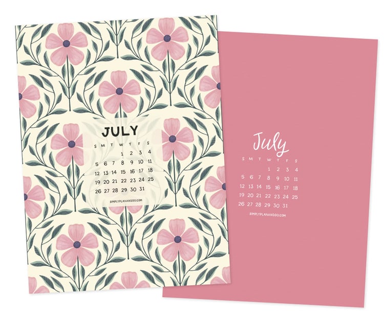 iPad Wallpaper hand-drawn floral