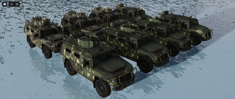 Roblox military vehicles