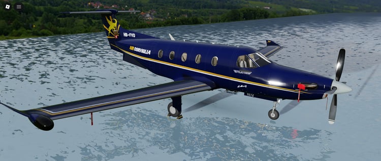 PC-12 aircraft detailed cockpit
