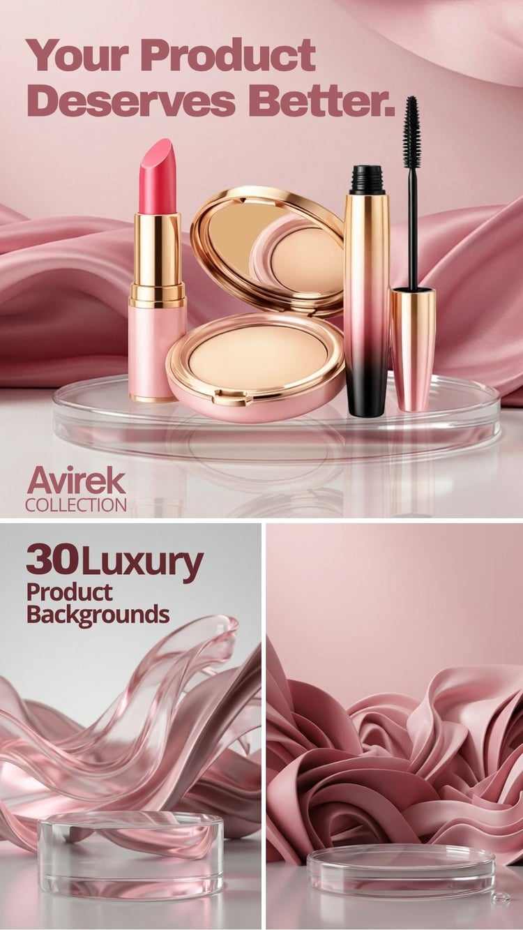 High-resolution advertising backdrops designed for Photoshop