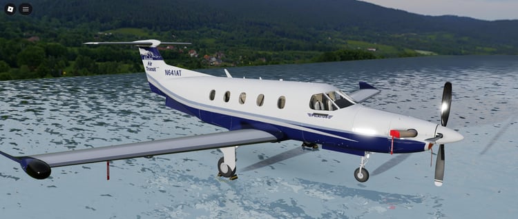 Roblox PC-12 aircraft