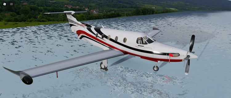 Roblox PC-12 aircraft