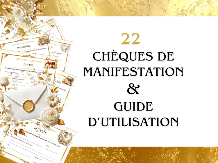 image de présentation des 22 Chàques de Manifestation créés par Silvia Davanzo Médium Voyante
