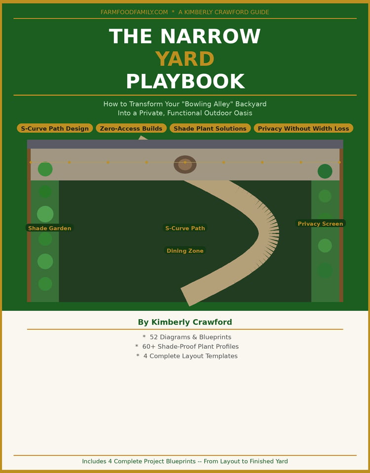 The Narrow Yard Playbook — 4 Blueprints for 12-Foot-Wide Yards