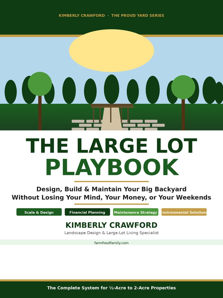 The Large Lot Playbook — Every Acre-Scale Yard Decision, Sequenced