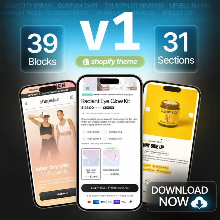 Elixir Shopify Theme V1 premium Shopify theme