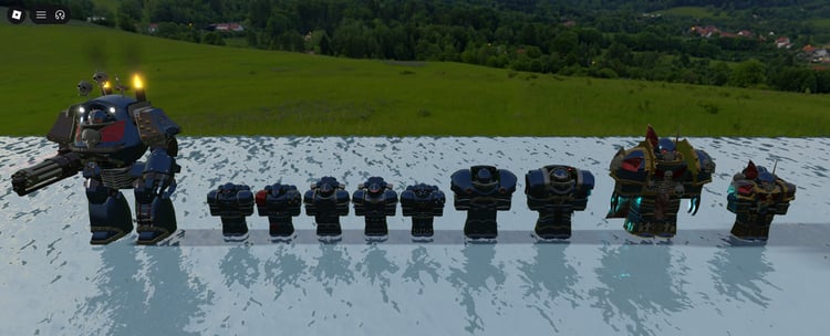 Roblox Robot Bleu Foncée morphs