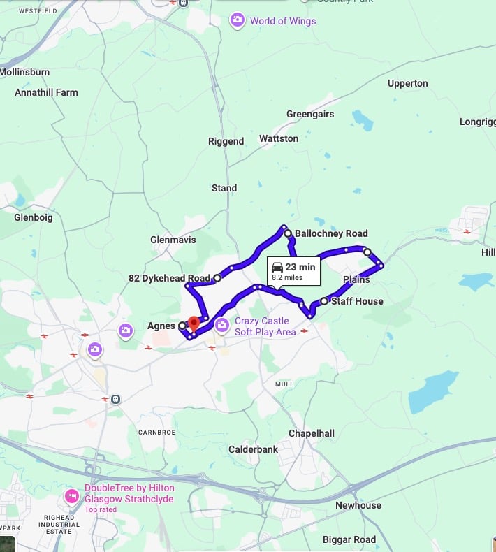 Practise real driving test routes for Airdrie Driving Test Centre. This PDF includes 8 Google Maps practice routes to help learner drivers prepare confidently for the practical driving test.