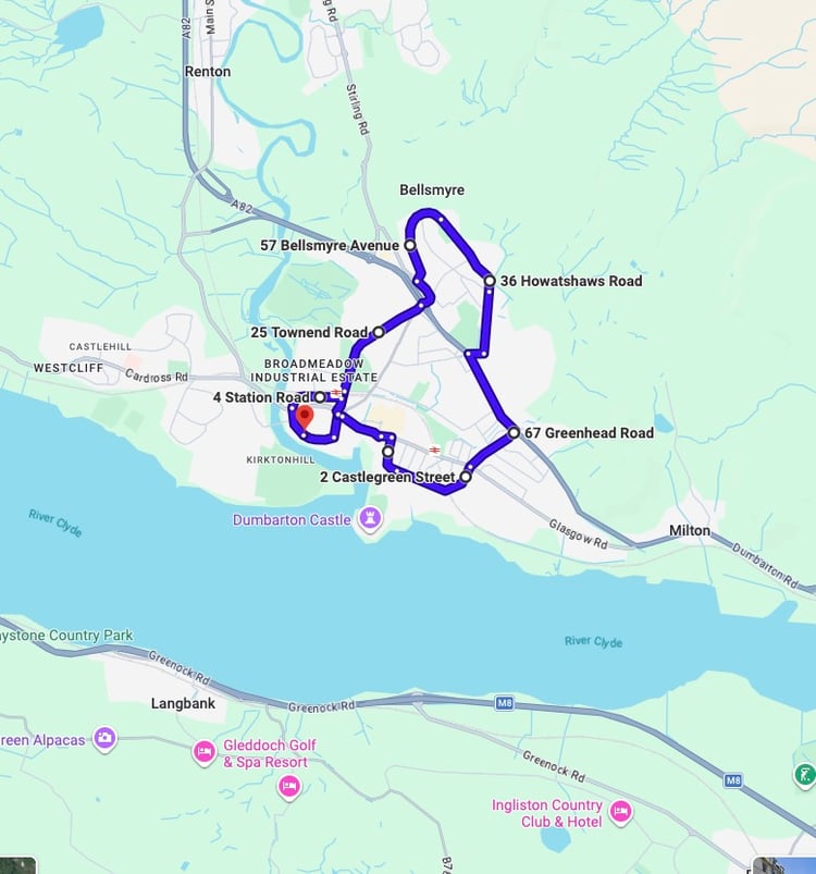 Practise real driving test routes for Dumbarton Driving Test Centre. This PDF includes 8 Google Maps practice routes to help learner drivers prepare confidently for the practical driving test.
