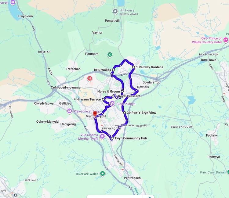 Practise real driving test routes for Merthyr Tydfil Driving Test Centre. This PDF includes 8 Google Maps practice routes to help learner drivers prepare confidently for the practical driving test.