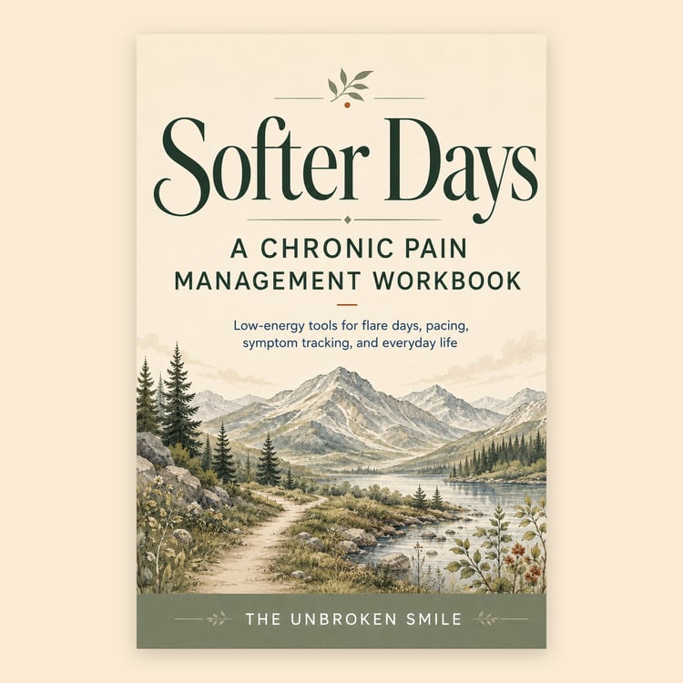 Cover of Softer Days chronic pain workbook digital edition.