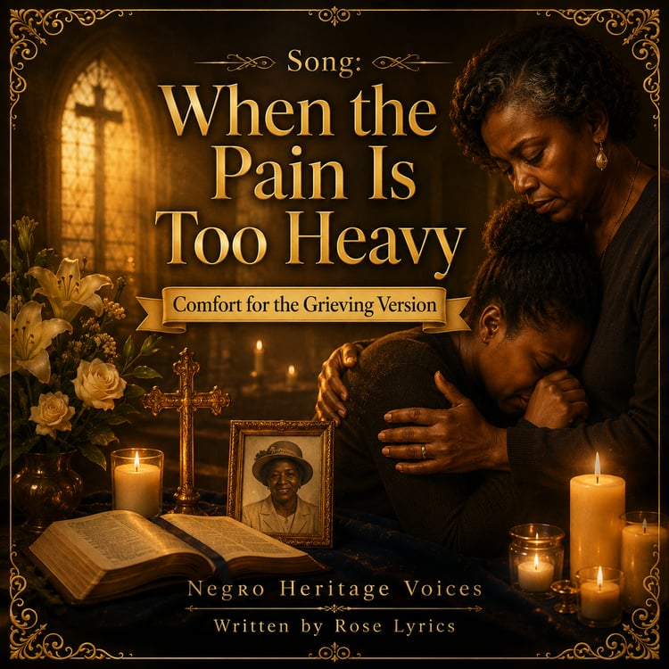 When the Pain Is Too Heavy Comfort for the Grieving Version cover by Negro Heritage Voices