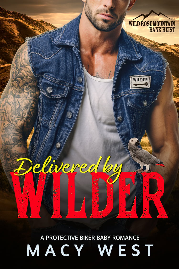 Cover of Delivered by Wilder, Book 1 in the Wild Rose Mountain Bank Heist series by Macy West