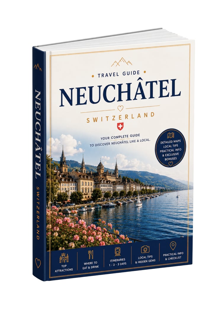 Neuchâtel Switzerland travel guide – interactive PDF with Google Maps and ready-made walking itineraries
