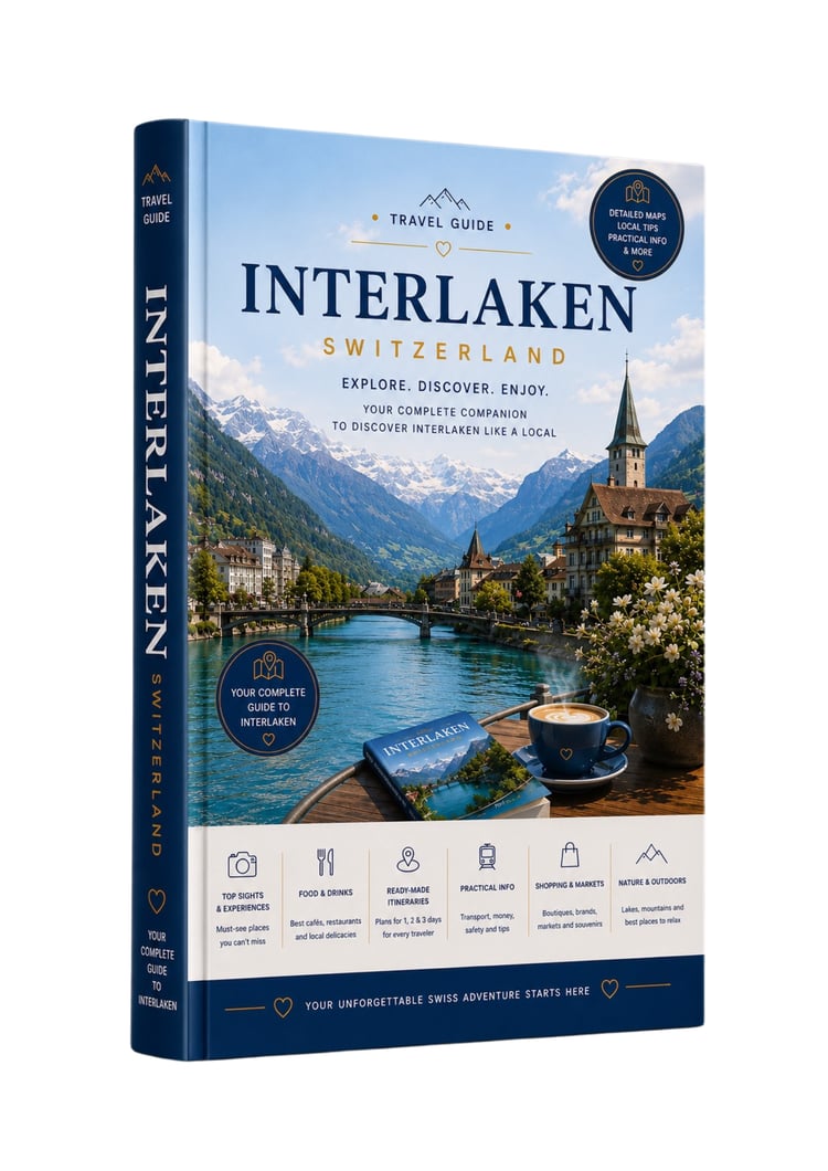 Interlaken Switzerland travel guide – interactive PDF with Google Maps and ready-made walking itineraries