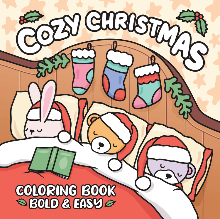 cozy christmas coloring book
