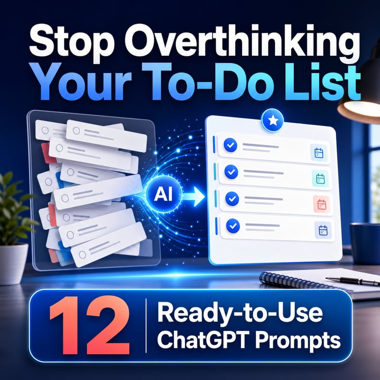 AI To-Do List Planner | 12 ChatGPT Prompts for Clear Daily Priorities