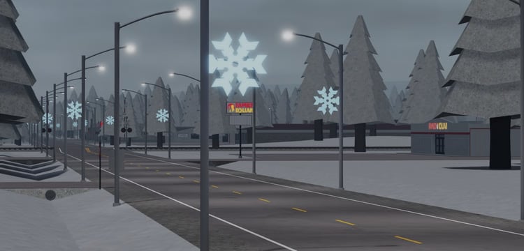Roblox winter roleplay environment