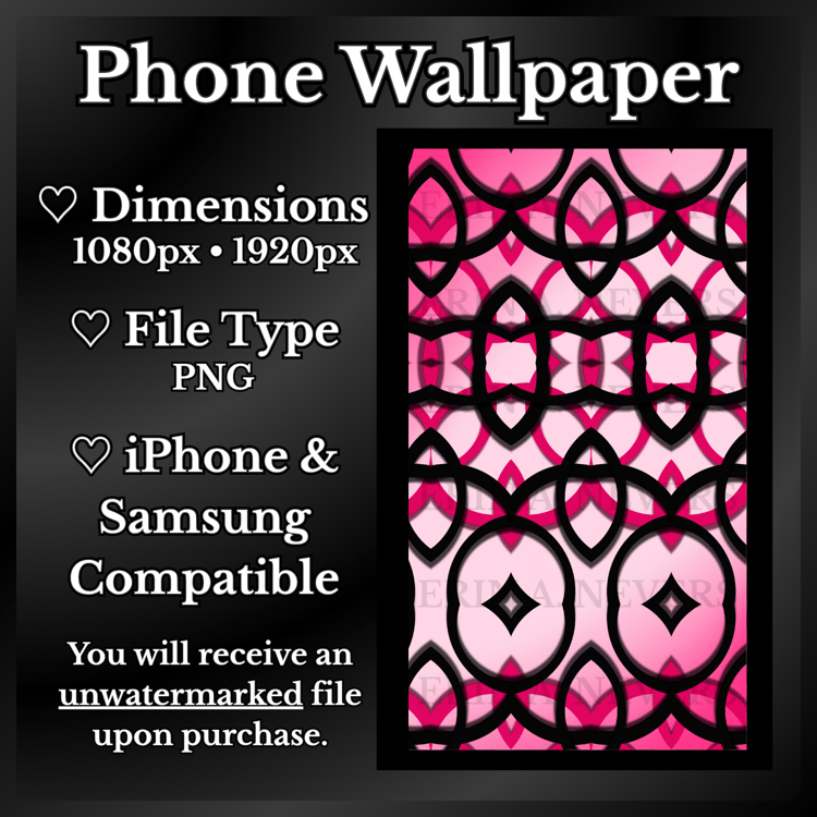 A product promotion thumbnail featuring phone wallpaper 64.