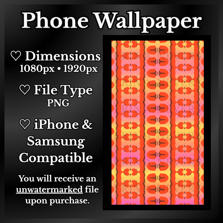 A product promotion thumbnail featuring phone wallpaper 100.