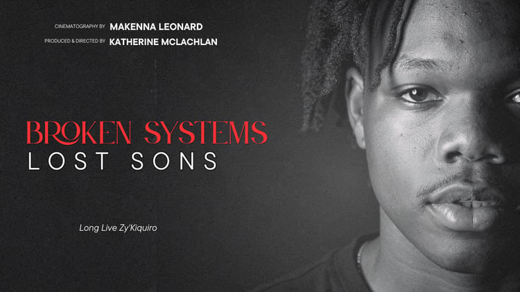 Portrait of Zykiquiro Lofton, featured on the cover of Broken Systems, Lost Sons, a documentary about gun violence in Florida and the juvenile justice system.