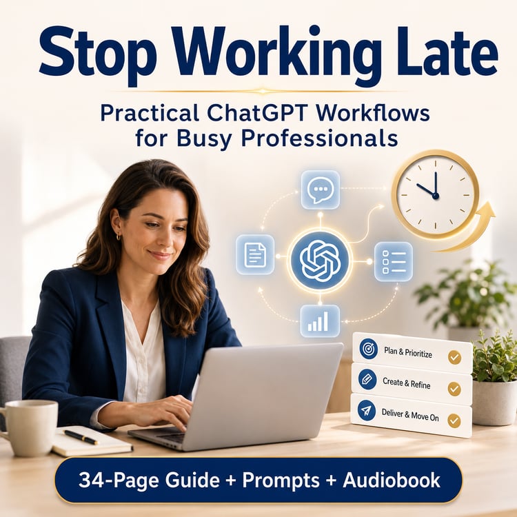 Stop Working Late: Practical ChatGPT Workflows for Busy Professionals