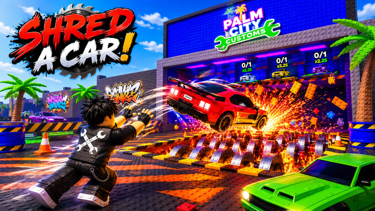 Roblox car shredding simulator