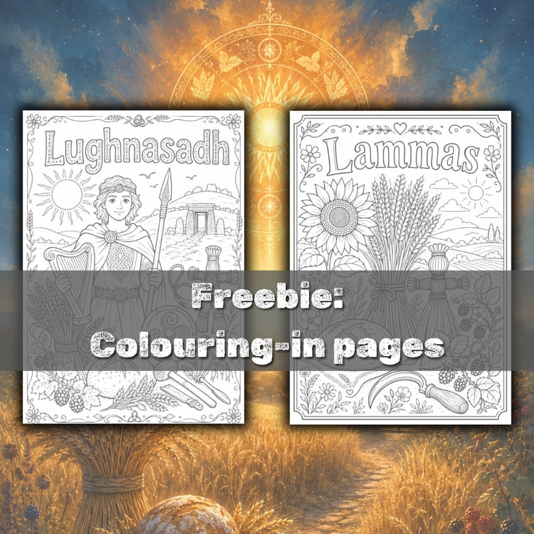 Free Lammas Lughnasadh printable download for coloring-in