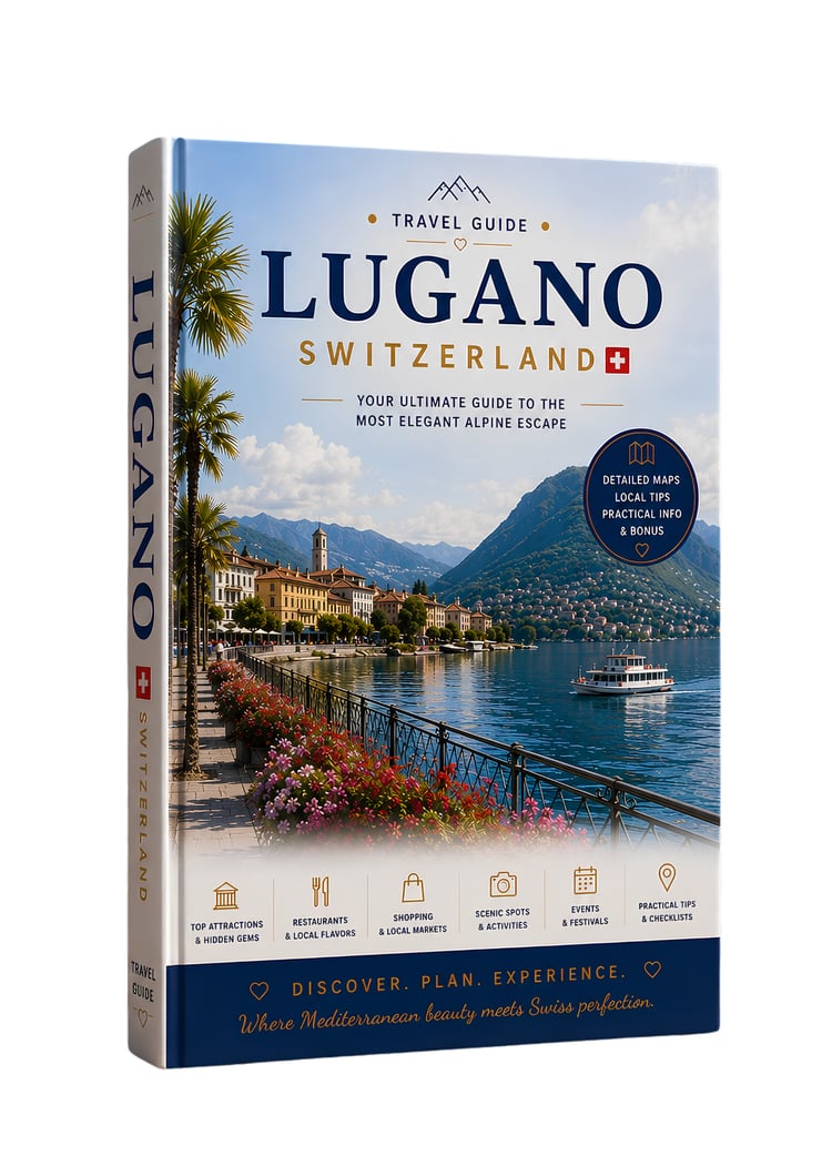 Interactive PDF Travel Guide to Lugano, Switzerland with itinerary, local tips and Google Maps