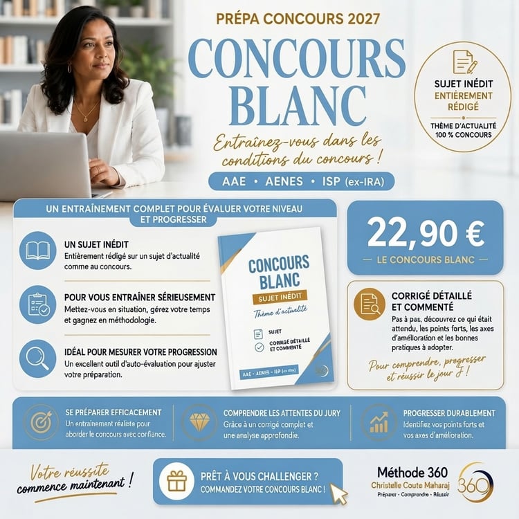 Annales inédits concours ISP  et AAE Education Nationale