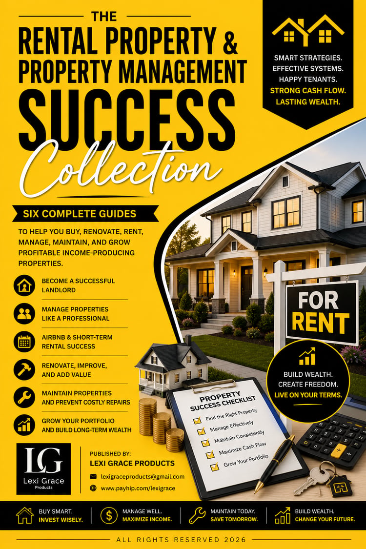 rental property guide, landlord checklist, property management guide, Airbnb host checklist, short term rental guide, rental property worksheet, landlord PDF guide, property maintenance checklist, rental property renovation guide, AI prompts for landlords