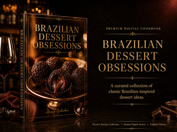 Brazilian Dessert Obsessions premium digital cookbook featuring indulgent brigadeiro desserts